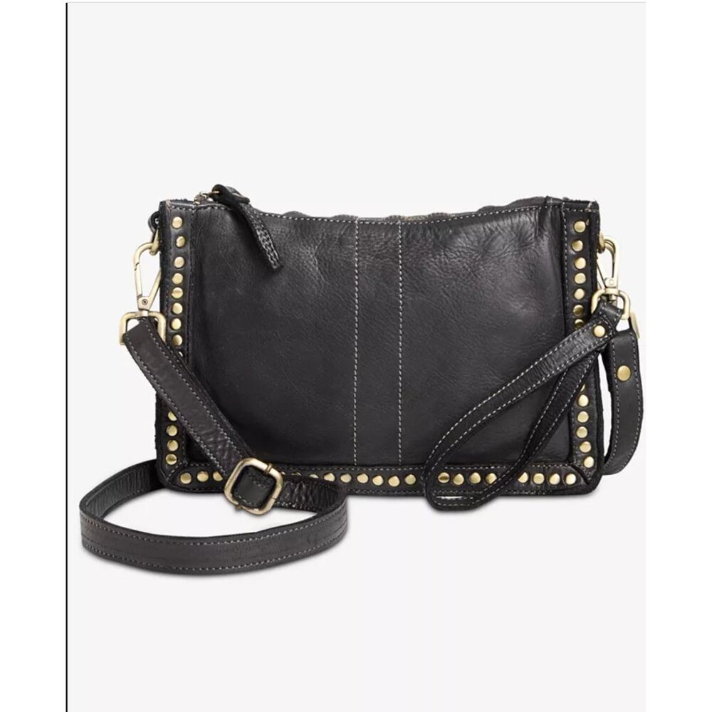 Free People Bolsa Nova Marisa Messenger Bag Studded Leather Purse Campomaggi - Picture 11 of 14